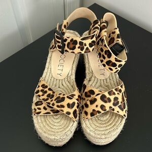 Sole Society Cheetah Print Espadrilles